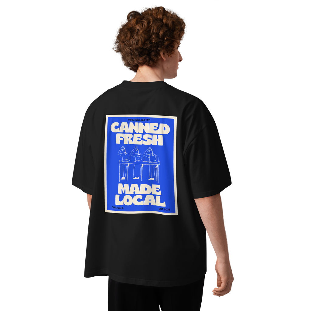 Third Rose “Canned Fresh. Made Local.” Tee I Black