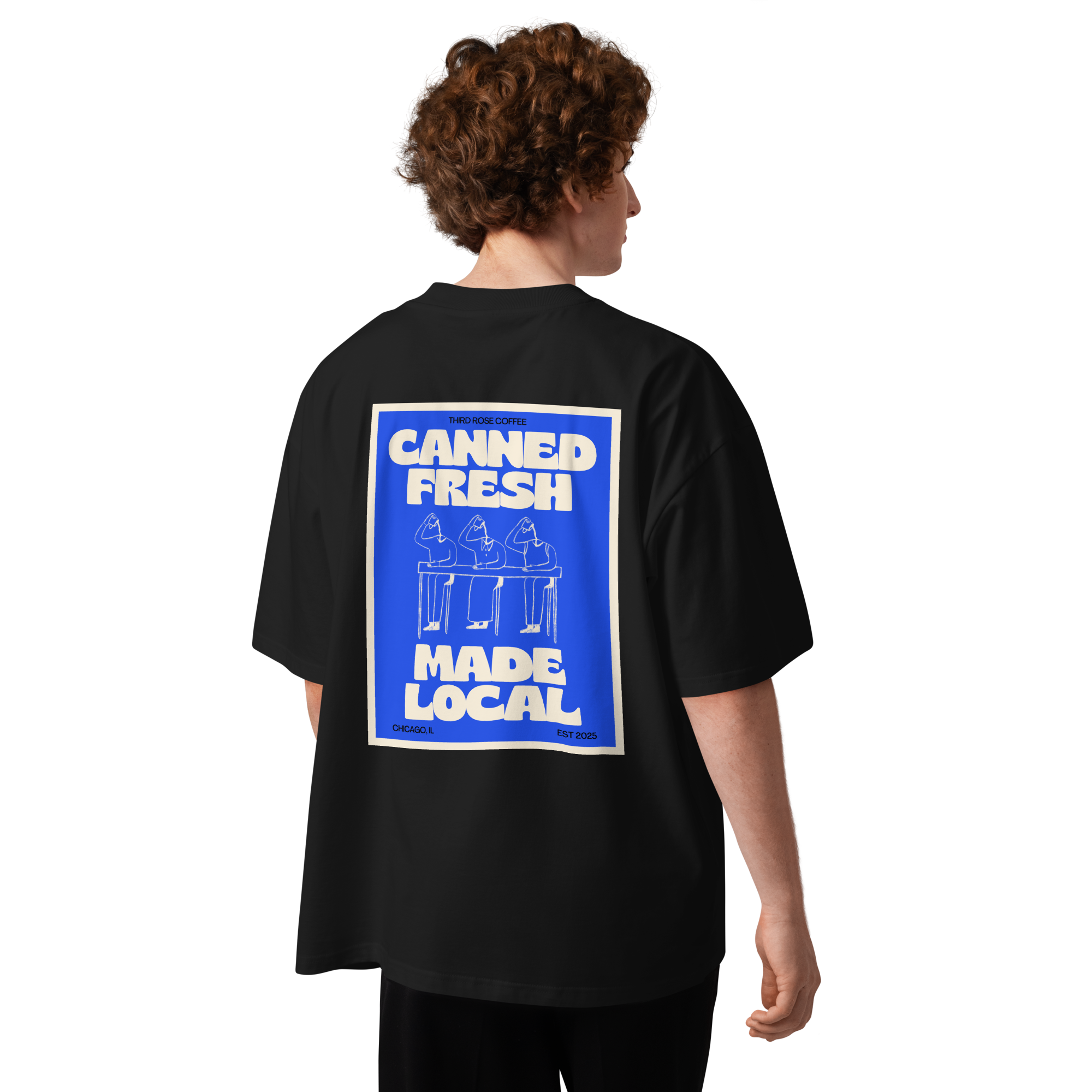 Third Rose “Canned Fresh. Made Local.” Tee I Black